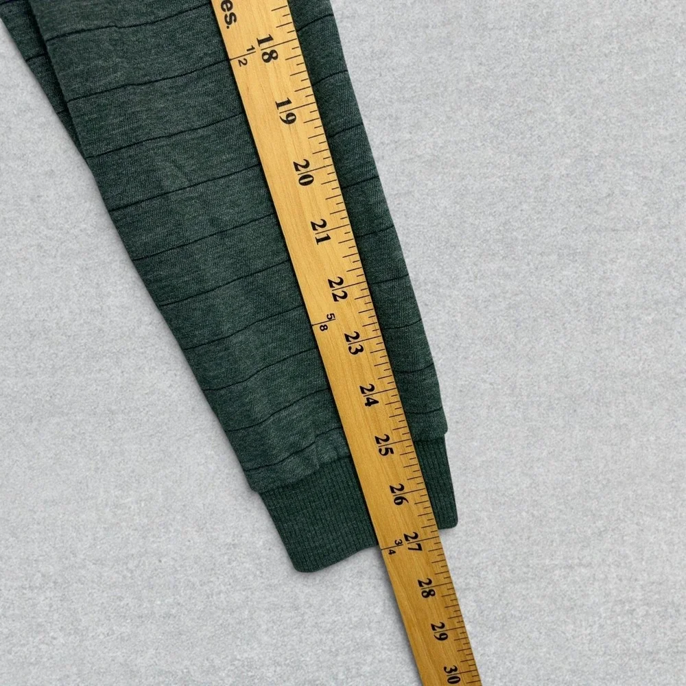 Marine Layer Henley Sweater Mens Large Green Striped Stretch Pullover Preppy